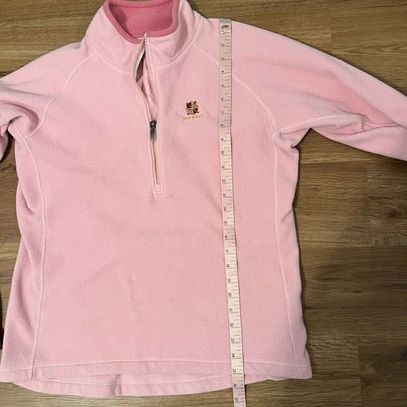 Adidas Pink Fleece Half Zip Pullover Jacket Size Large - Picture 4 of 8